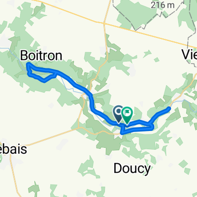 Rue du Fourcheret, Villeneuve-sur-Bellot à Rue de la Pisciculture, Villeneuve-sur-Bellot