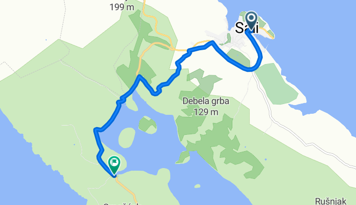 Staza br.11 Sali-Dolac-Strihina grba-Uvala Magrovica-Telašćica