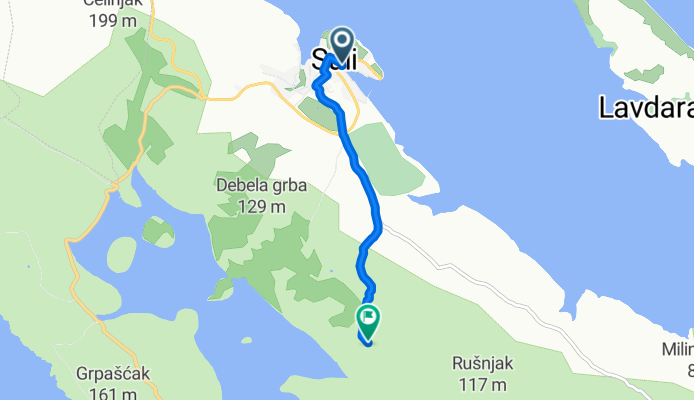 Staza br.12 Sali-Vela ploča-Kruševo polje