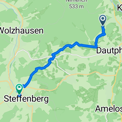 Dautphetal nach Oberland, Steffenberg