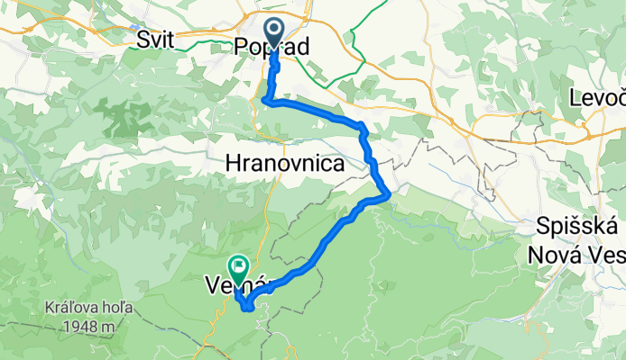 Poprad- Betlanovce- Podlesok- Vernár