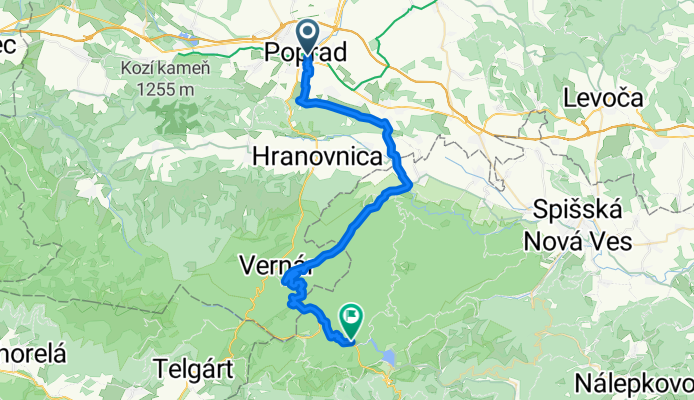 Poprad- Podlesok- s. Kopanec- Stratená