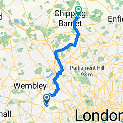 From London to Barnet