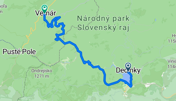 Dedinky- Stratená- s.Kopanec- Vernár