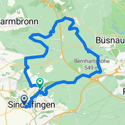 Route in Sindelfingen