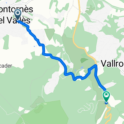 Carrer d'Anselm Clavé, Montornès del Vallès nach Carretera de Granollers Alameda Masnou, Vallromanes