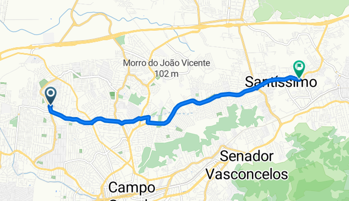 De Rua Projetada A a Rua Roma Antiga