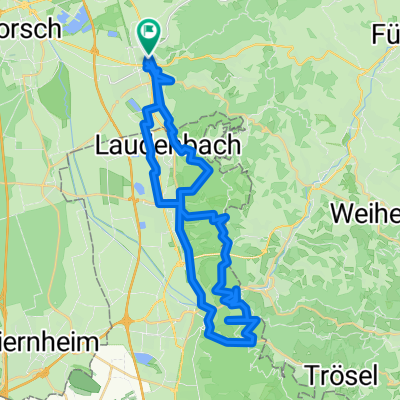 Darmstädter Straße, Heppenheim (Bergstraße) nach Darmstädter Straße, Heppenheim (Bergstraße)