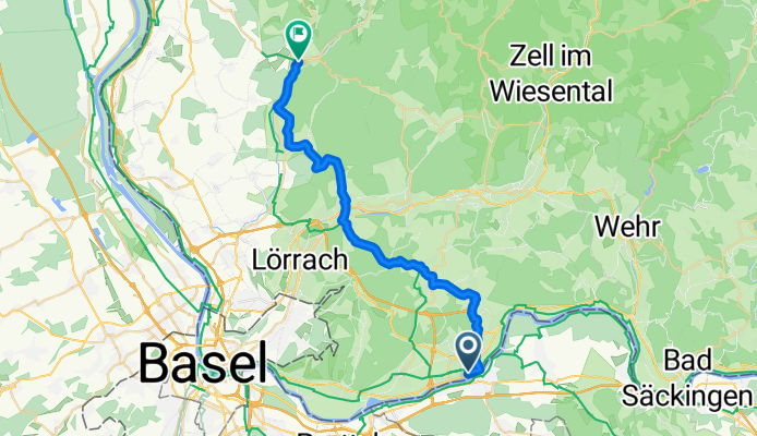 Von Rheinfelden (Baden) bis Kandern