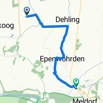 Schlüsselweg, Nordermeldorf to Altentreptower Straße, Meldorf