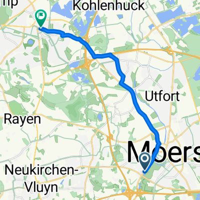 Krefelder Straße, Moers nach Moerser Straße, Kamp-Lintfort