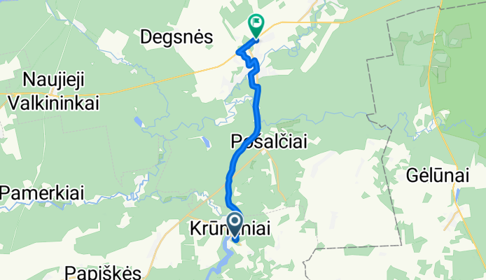 Versekos gatvė to Čižiūnų gatvė