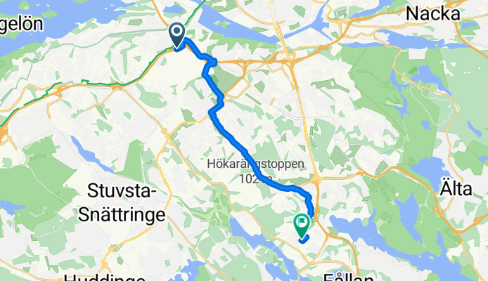 Västberga allé, Hägersten to Farstagången, Farsta