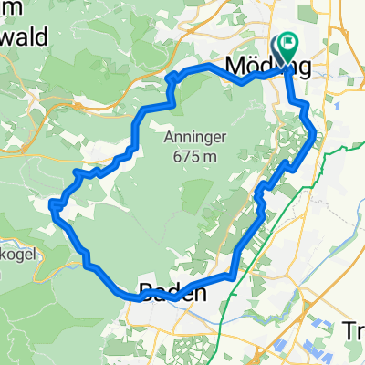 Mödling Gaaden Baden Weinstrasse nach Mödling