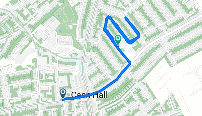 Dunmow Road, London to Cann Hall Road, London