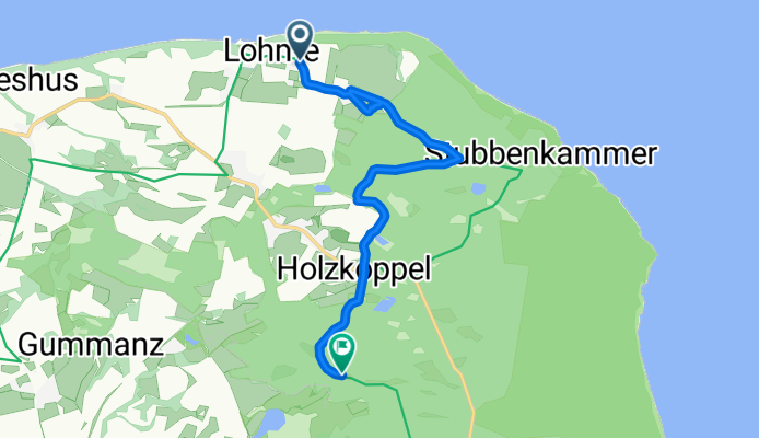 54.583, 13.614 nach 54.549, 13.626