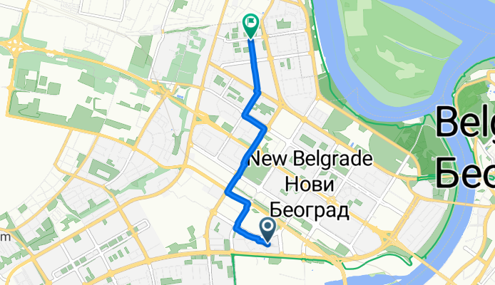 Jurija Gagarina, Belgrade to Луја Адамича, Belgrade