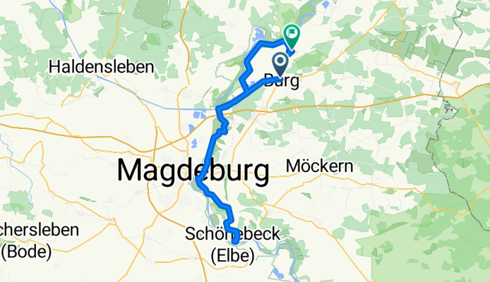 Von Burg nach Schönebeck und zurück nach Parchau