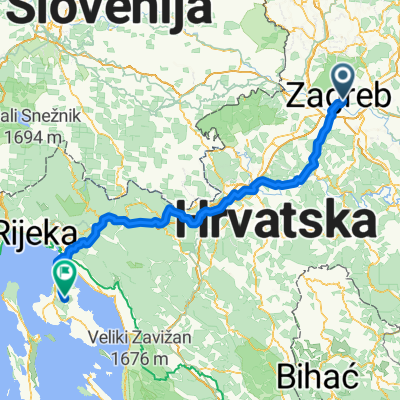 Zavrtnica, Zagreb to Kras fast