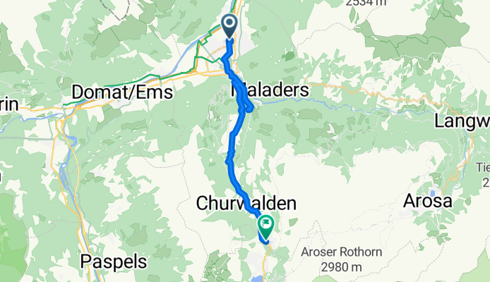 Wiesentalstrasse nach Hauptstrasse