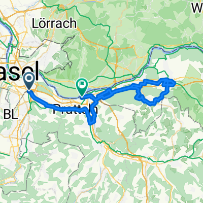 St. Jakobs-Strasse, Basel nach Netzibodenstrasse, Pratteln