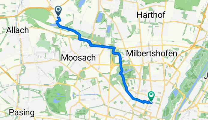 Auf den Schrederwiesen, München nach Nordendstraße, München