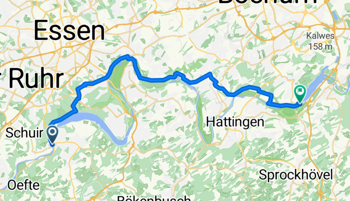 Werden, Essen nach Witten