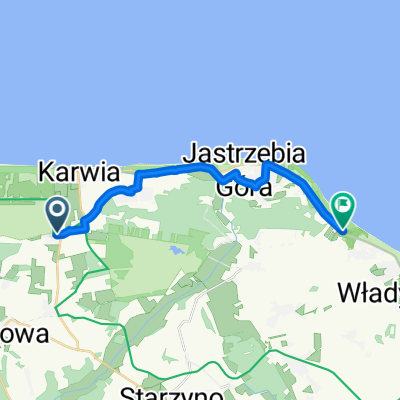 Plażowa, Karwieńskie Błoto Pierwsze to Żeromskiego, Chłapowo