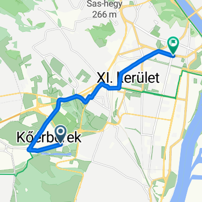 Tippan utca, Budapest to Október Huszonharmadika utca, Budapest