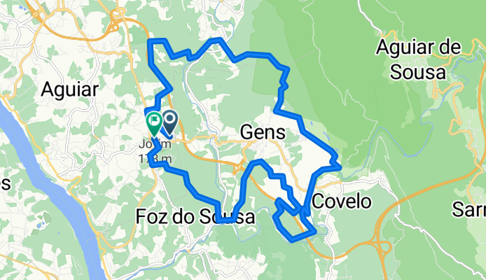 Rua de Trás da Serra de Cima to Rua de Trás da Serra de Cima