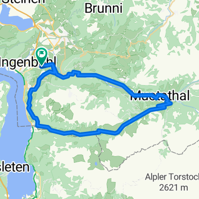 Gätzlistrasse, Brunnen nach Gätzlistrasse, Brunnen via pass