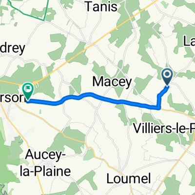 Rue de l'Orvainerie, Saint-James à Route de Saint-James, Pontorson