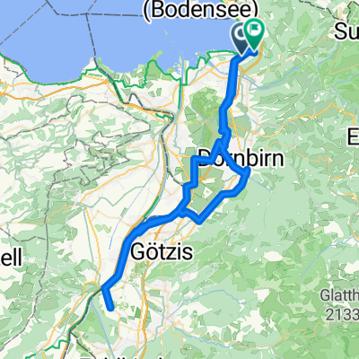 Römerstraße, Bregenz nach Im Rebgärtle, Bregenz