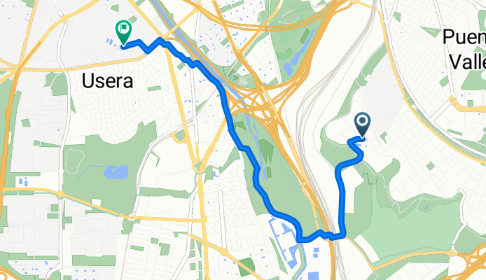 De Madrid a Calle de Amparo Usera