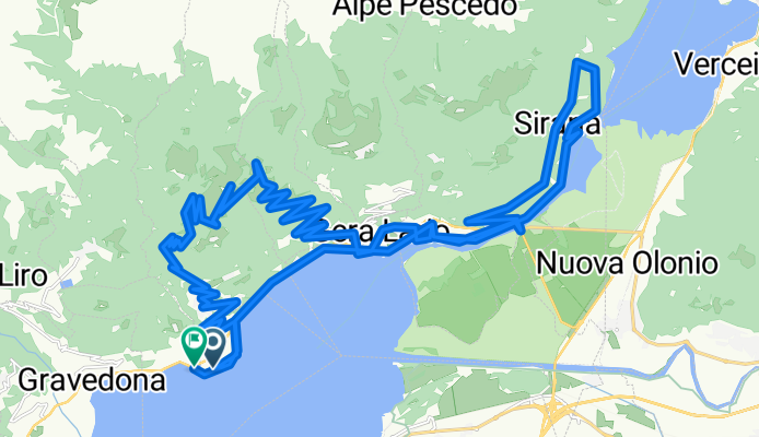 Via Case Sparse, Domaso nach Corso Giuseppe Garibaldi, Domaso