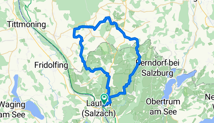 Route in Oberndorf bei Salzburg