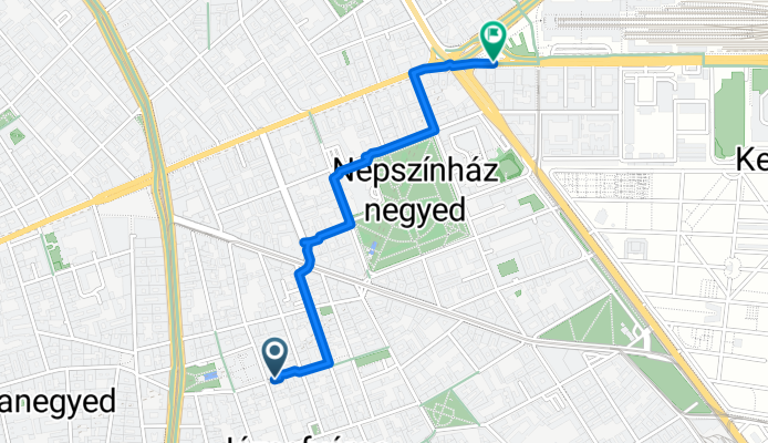 Rákóczi tér to Festetics György utca