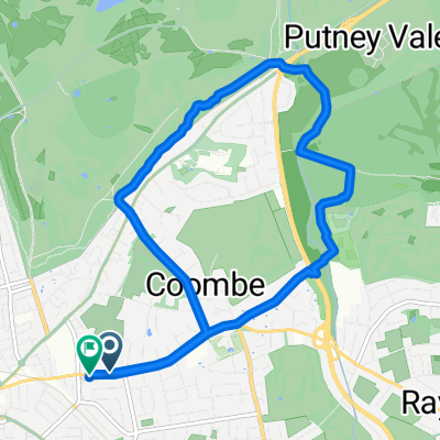 Coombe Lane West, Kingston Upon Thames to Coombe Lane West, Kingston Upon Thames