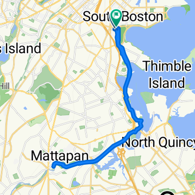 Carpenter St, Boston to Rogers St, Boston