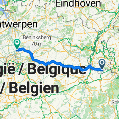 Vanaf Teuven naar Eppegem 137KM