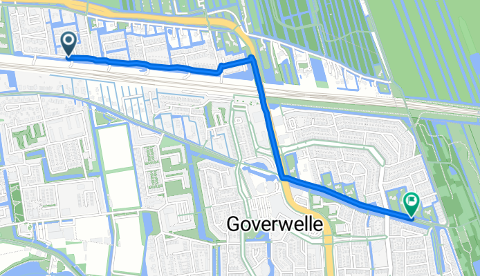 Citroenvlinderstraat, Gouda naar Watergangpolderplein, Gouda