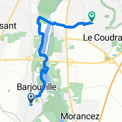 Itinéraire à partir de Rue des Guérets
