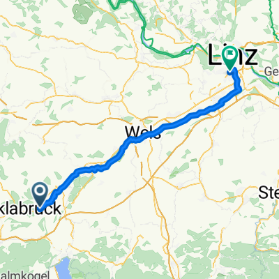 Route nach Linz