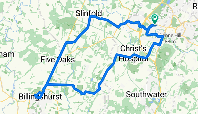 Guildford Road, Horsham to Guildford Road, Horsham