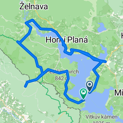 Route nach Kyselov-Dolní Vltavice