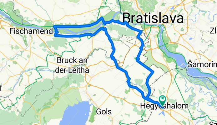 Route in Hegyeshalom