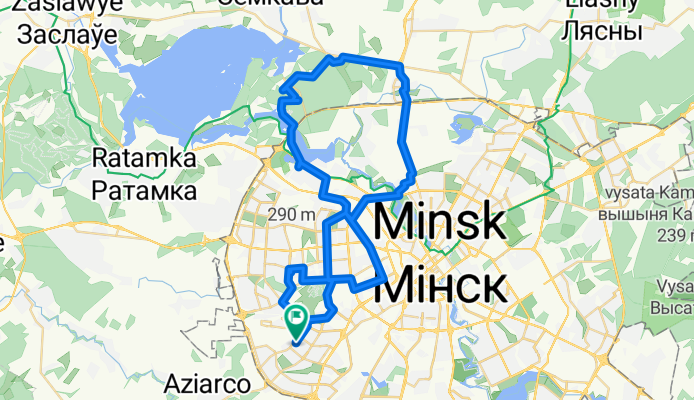 улица Рафиева, Минск до улица Рафиева, Минск