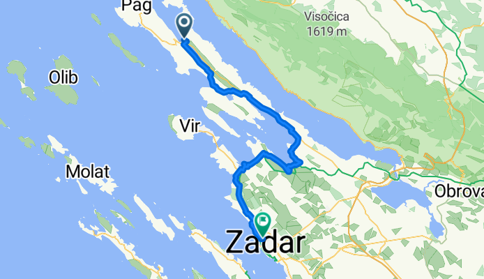 Uhlinac, Pag to Put Petrića, Zadar