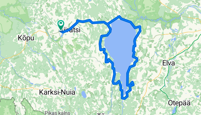 Route to Viljandi Raudteejaam