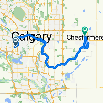 Calgary to Chestermere Station Way, Chestermere